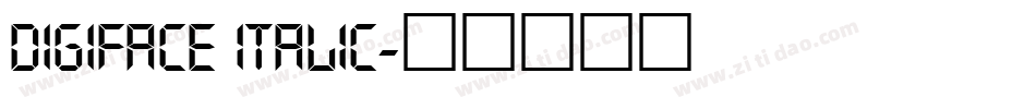 Digiface Italic字体转换